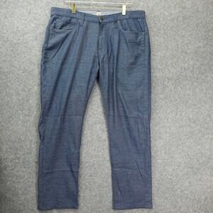 Chambray Blue Jeans Mens 36 Classic Straight Italian Melange AGAVE DENIM 38x30